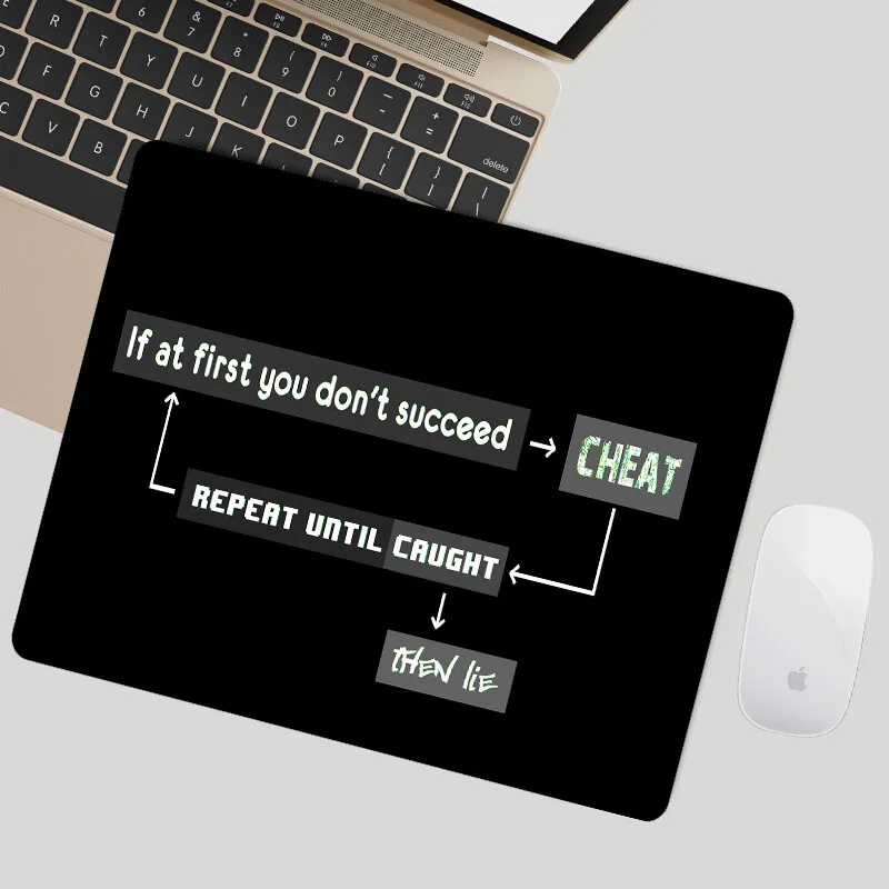 

Motivational Quote Mouse Pad Get Things Done Wisdom Word Gaming Mousepad Rubber Small Pad Non-Slip for Computer Work Desk