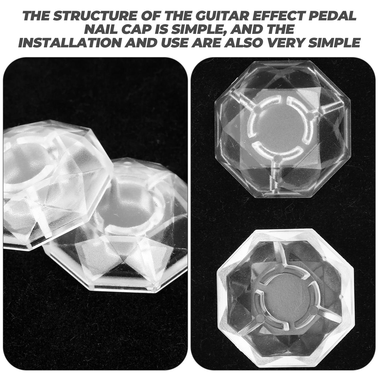 5 шт. педальная доска для электрогитары колпачок эффектов кнопки детали