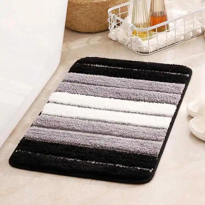 

living room mat, bathroom anti-skid mat, bathroom absorbent floor mat GREY