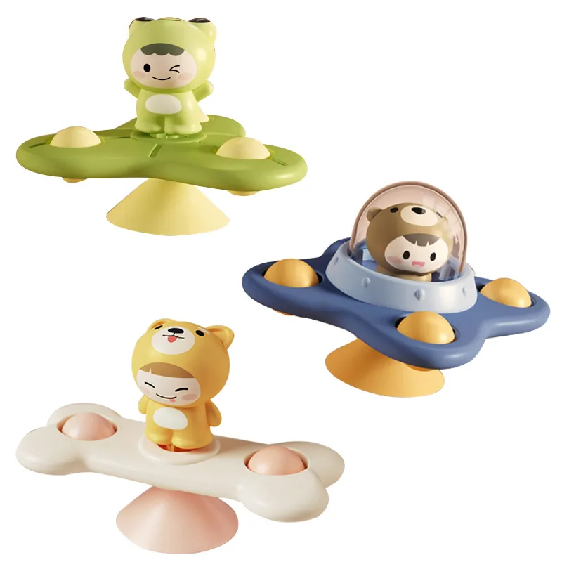 Dimple Pop Up Baby Spinner Toys with Suction Fidget Baby Toys 6 12 Months Bathing Games Toys Sensory Spinning Toys For Babies images - 6