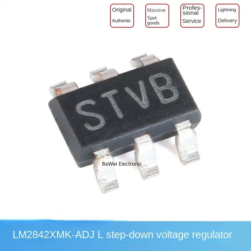 

Original genuine patch LM2842XMK-ADJL 42V input SOT23-6 step-down DC/DC regulator