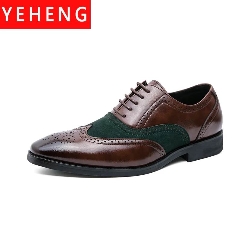 Новые мужские формальные итальянские брендовые модные деловые туфли