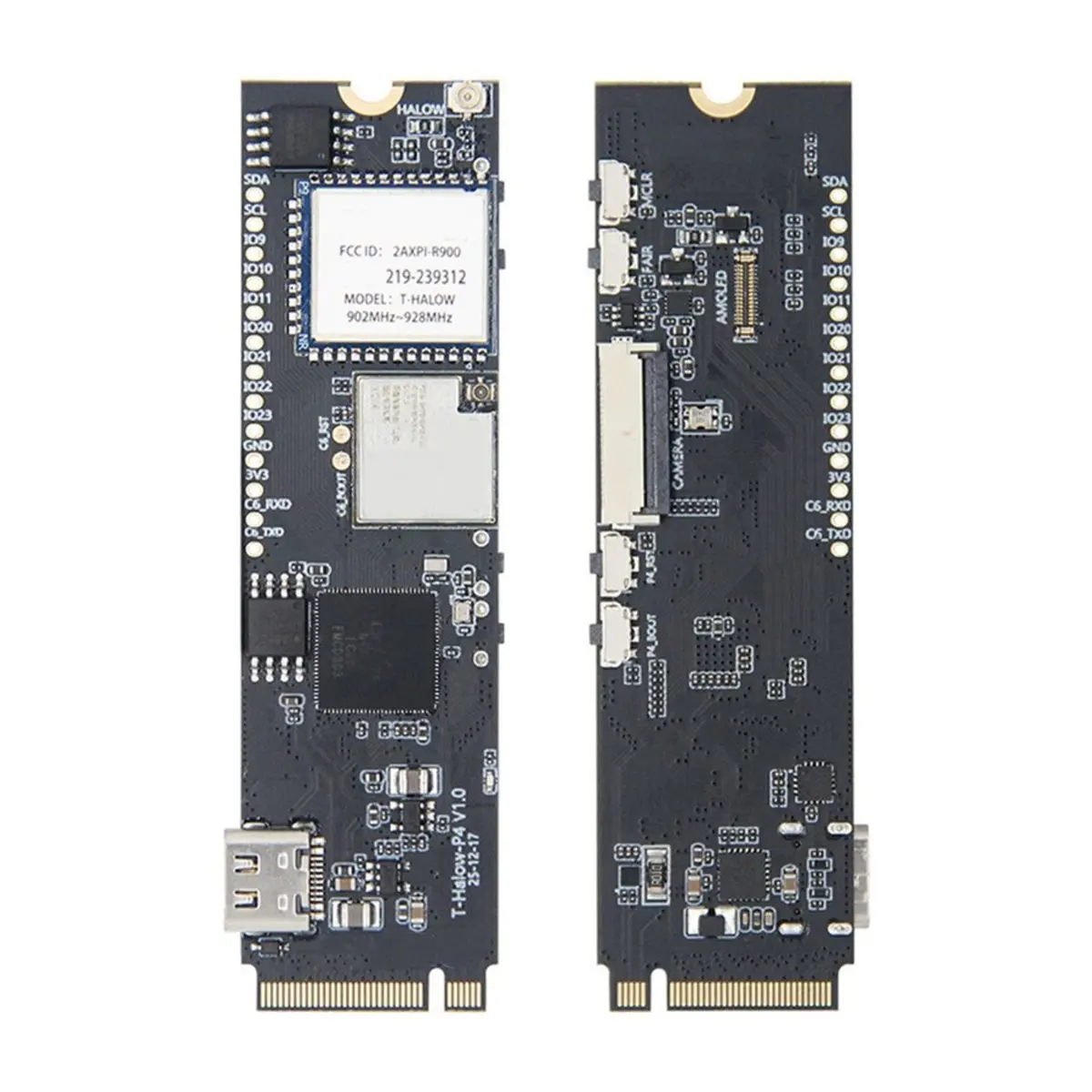 Фото Новая плата разработки T-Halow P4 -P4 WiFi HaLow 2026 года - Модуль IoT C6 M.2 с WiFi 6, BLE 5, камерой, AMOLED-дисплеем, 915 МГц №1