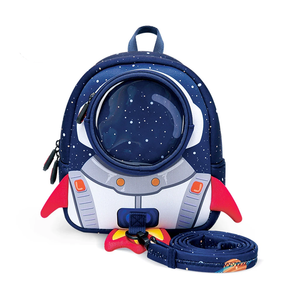 

3D rocket bag Anti-lost School Bags Cartoon Backpack For Girls Cartoon high-grade Toy Boys Backpack Kindergarten Bags Children