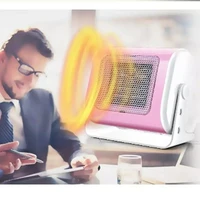 ptc ceramic infrared mini fan heater electric 220v 500w warm winter mini desktop portable personal fan heater forced home