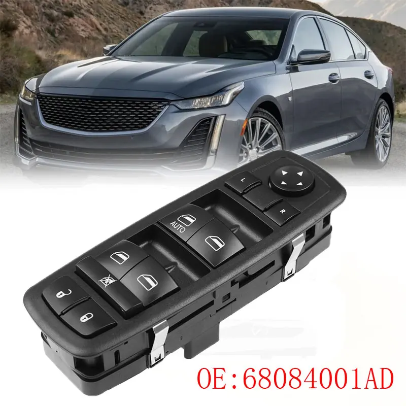 

68084001AD New Driver Left Side Window Switch For Dodge Journey 2011-2017 68084001AB 68084001AC