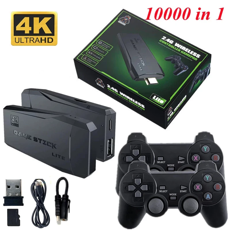 

M8 Video Game Console 32GB/64GB Built-in 10000 Games TV Retro Game Console Emulator Wireless Dual Controller Game Birthday Gift