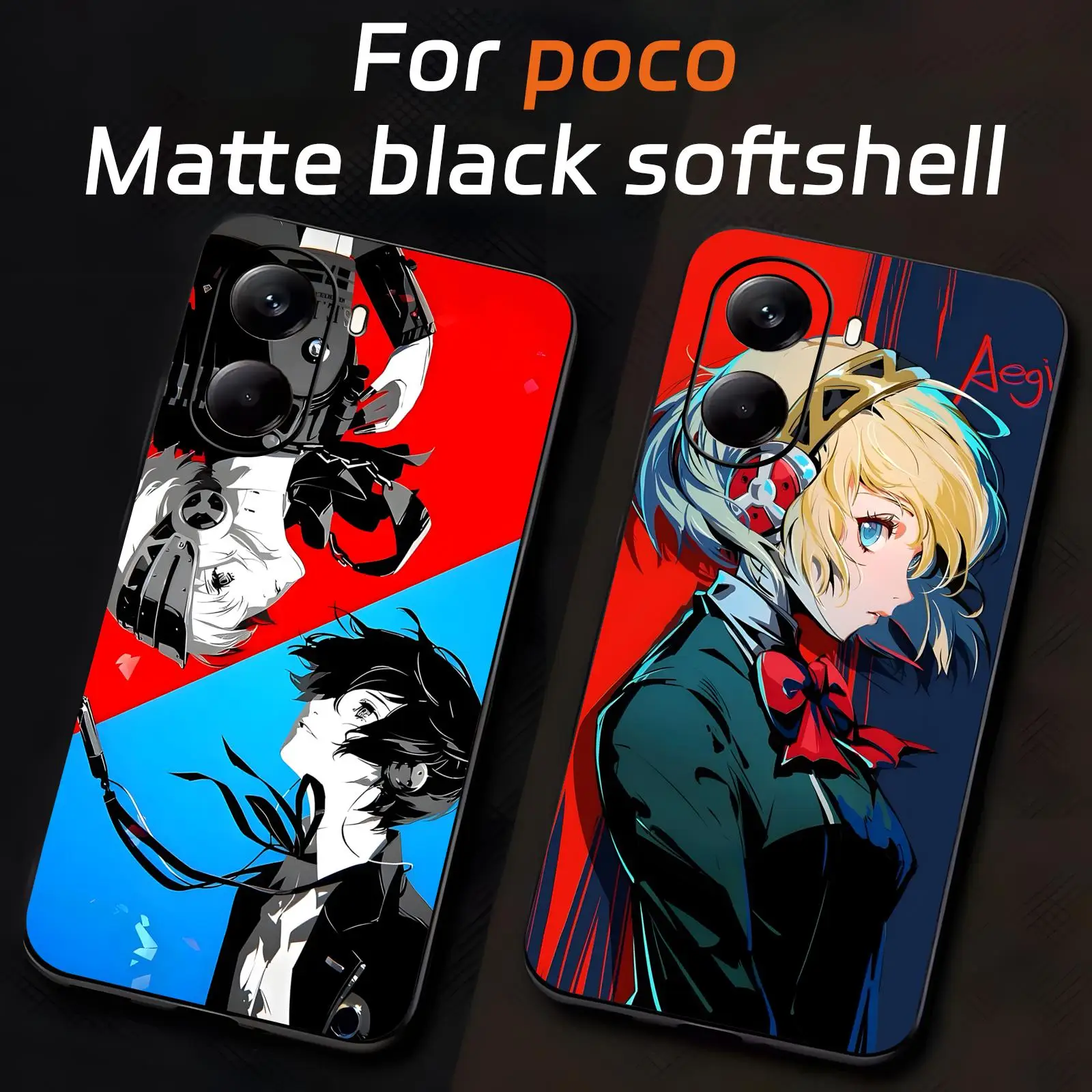 Фото Чехол для телефона HOT Game persona e 3 для Xiaomi POCO M7 M6 M5 X7 X6 X5 F7 F6 F5 Pro 5G, мягкий черный противоударный чехол №1
