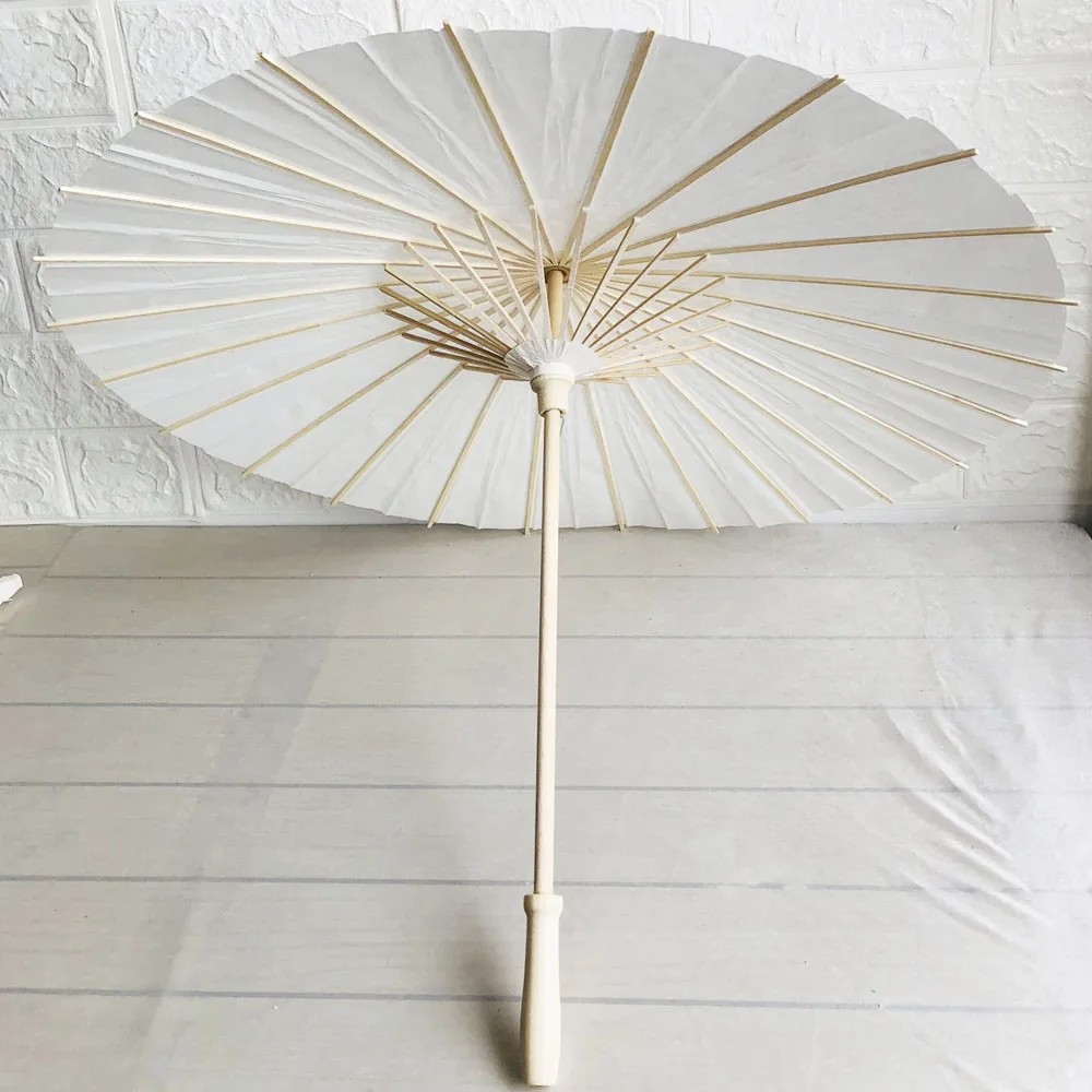 

10 Pieces 24 Inches Parasols Diameter 60cm Paper Umbrella for Wedding Decoration DIY Painting