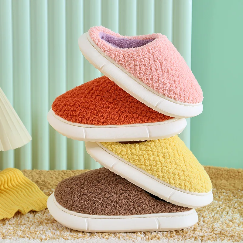 

Men/Women Shoes Winter EVA Thick Sole Cotton Slippers Couples Home Indoor and Outdoor non-slip Wear Casual Warm Plush Sneakers