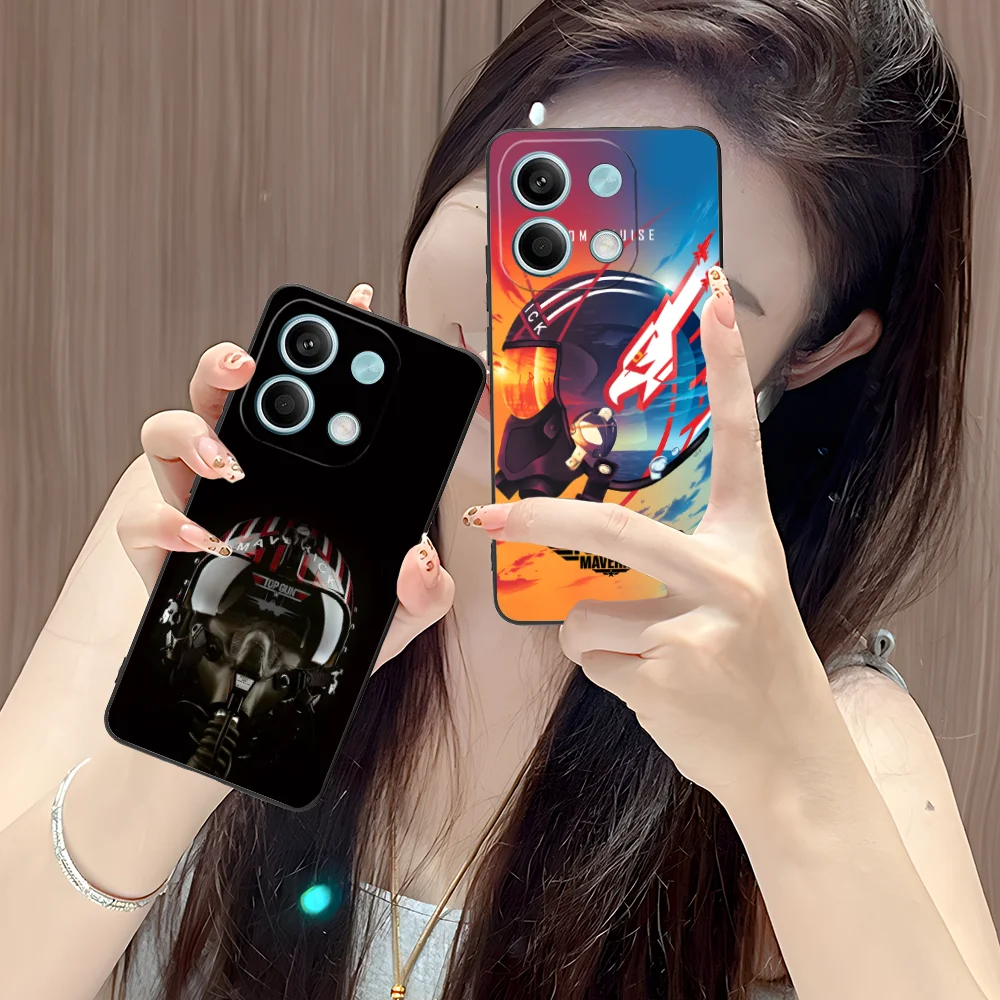 Фото Чехол для мобильного телефона Top Gun для Xiaomi POCO M6 M5 M4 M3 X7 X6 X5 X4 X3 F6 F5 F4 F3 F2 C40 Pro GT 5G Black Smart Cover Мобильные телефоны №3
