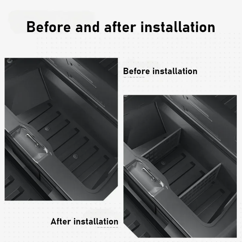 Задний банпер автомобиля нижняя перегородка для хранения Tesla Cybertruck 2024-2025 заднего