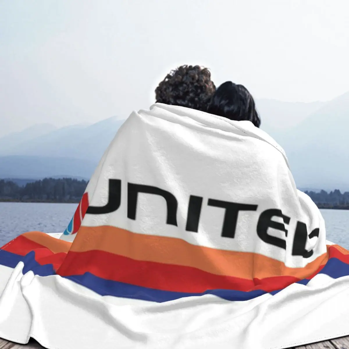 United Airlines Saul Bass Livery An Ultra-Soft Micro Fleece Blanket