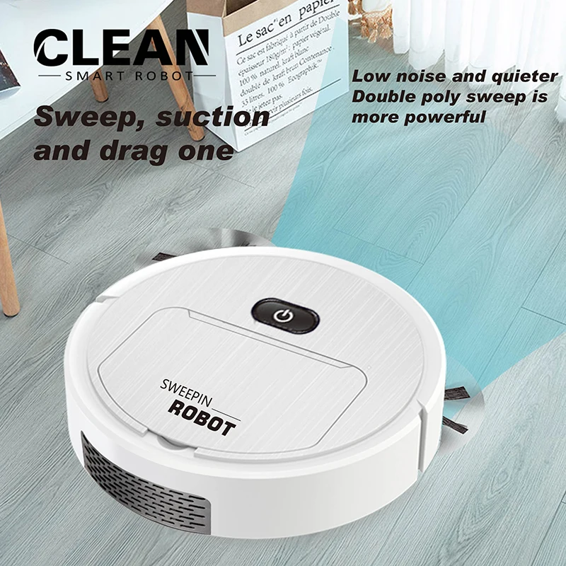 

Intelligent Sweeping Robot Sweeper Suction Dragging Automatic Household Smart Vacuum Cleaner USB Rechargeable Sweepers Home