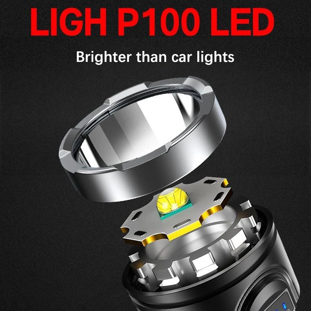 

Flashlight Hard Light Handheld Battery Powered Electric Torch Lamp