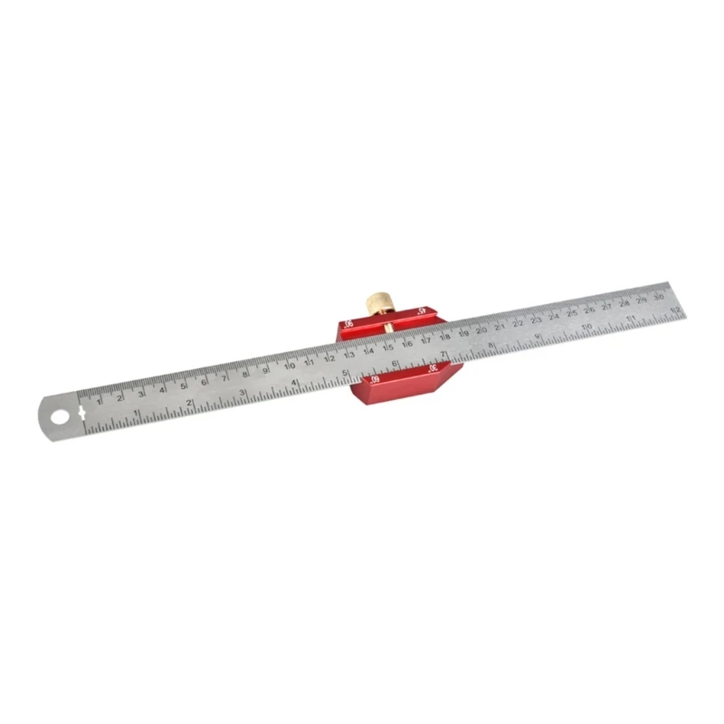 

Carpentry DIY Woodworking Angle Scriber Ruler Positioning Block Line Scriber
