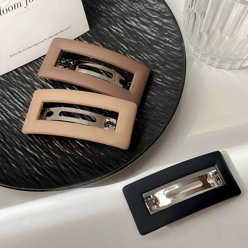 koreańska matowa wiosenna spinka do włosów pazur eleganckie spinki uchwyt na kucyk Barrettes dla kobiet dziewczynki modne akcesoria