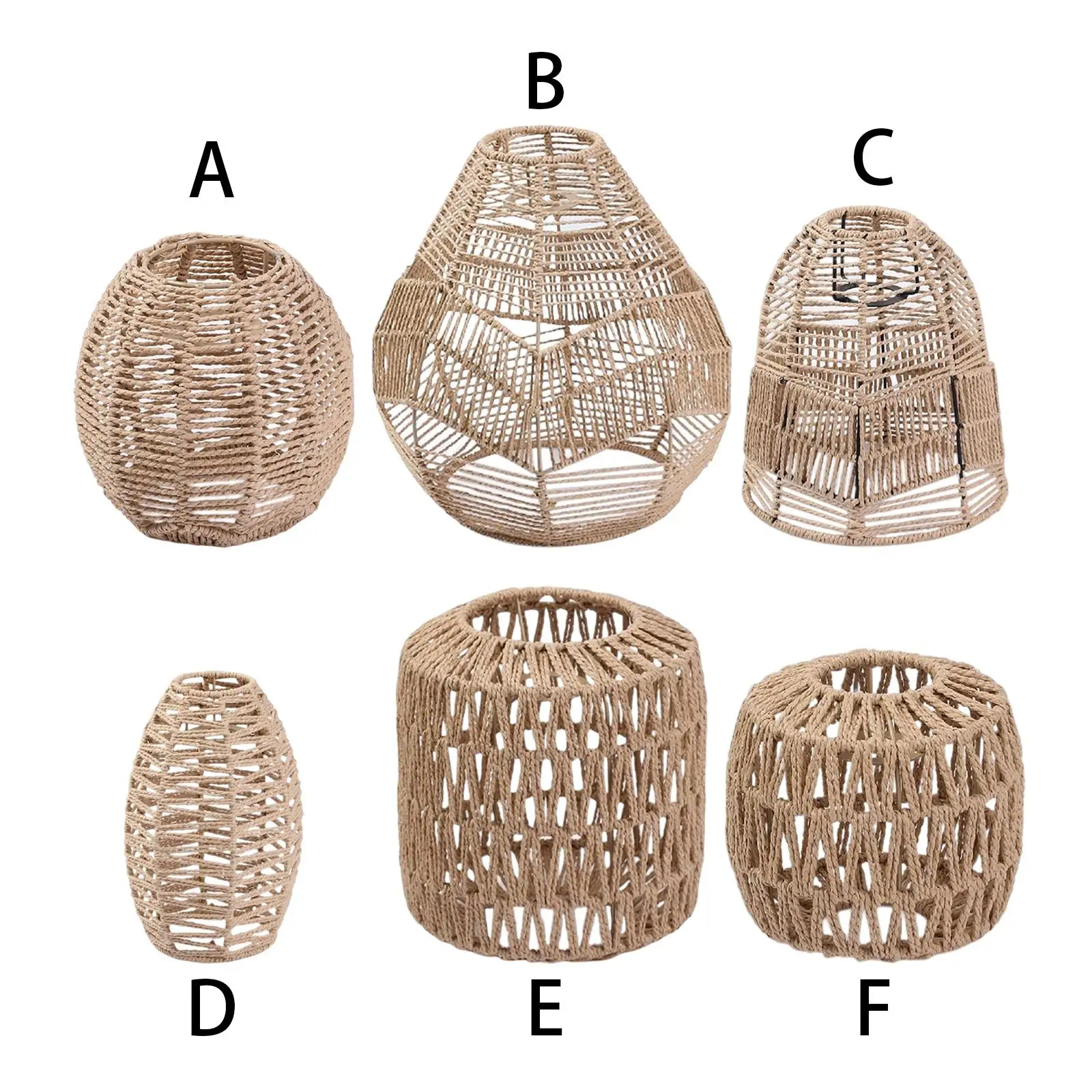 

Woven Rattan Pendant Lamp Shade for Kitchen Island Hotel Bedroom