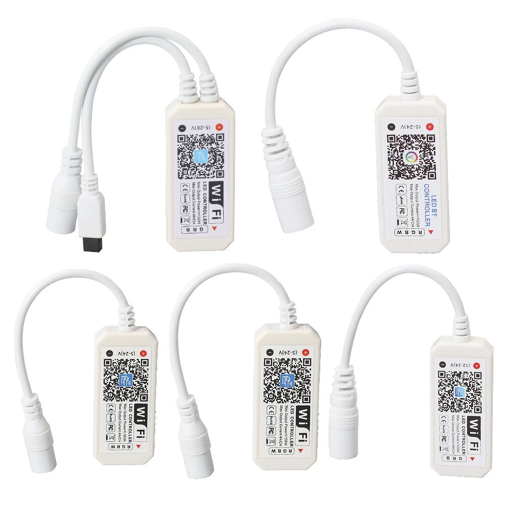 Android IOS APP Alexa Google Magic Home ИК-управление WIFI RGBW 24 клавиши IR Светодиодная лента лазерный