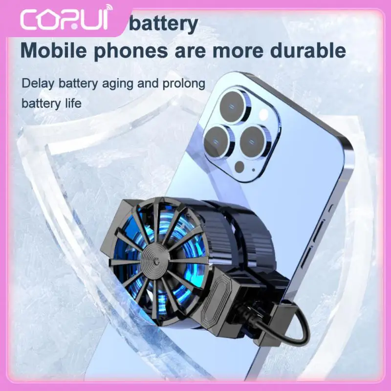 

Portable Cell Phone Cool Heat Sink For 4-6.7 Inch Mobile Phones Rechargeable Mobile Phone Cooler Cooling Artifact Universal