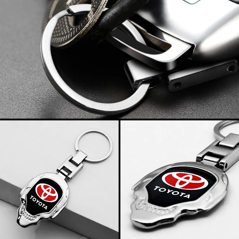 Металлическая 3d-эмблема для автомобиля брелок ключей Toyota Corolla E150 Yaris Aygo Prius RAV4 Camry 40