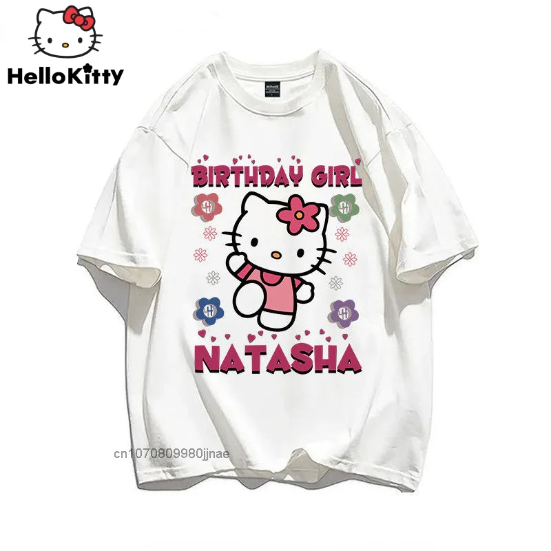 

Футболка женская оверсайз в стиле «Hello Kitty»