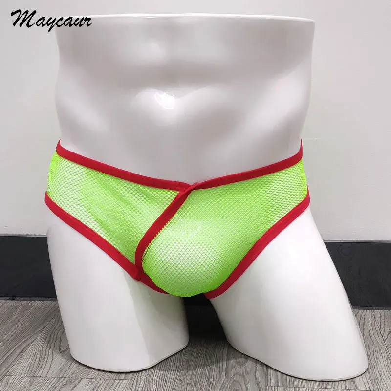 

Summer Ultrathin Men's Underwear Reticular Men's Briefs High Quality Low-waisted Men's Triangle Underwear Soft Ventilation