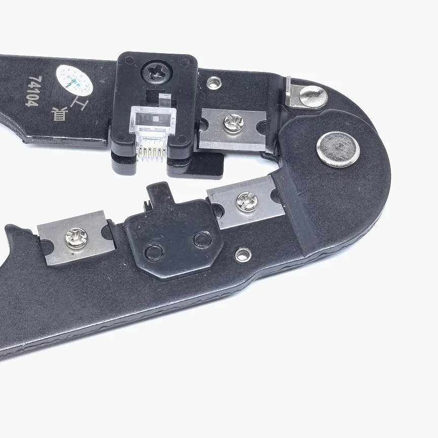 1 шт. RJ12 6P6C правая пряжка кристальная головка специальные обжимные клещи