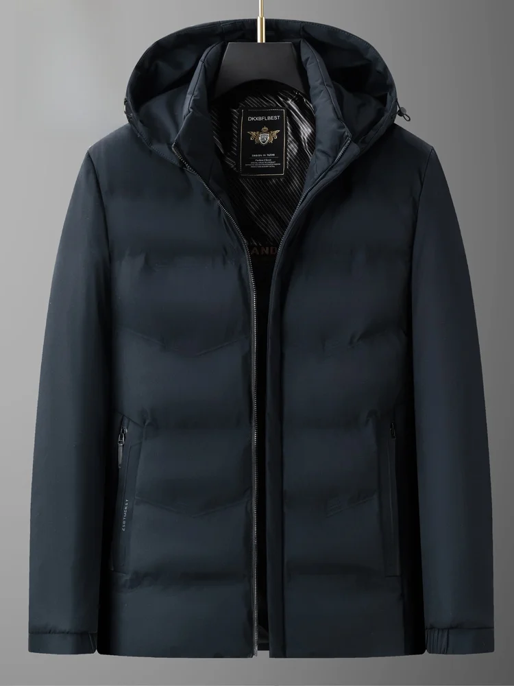 Мужское свободное пальто с хлопковой подкладкой Дятел зимняя мужская пуховая