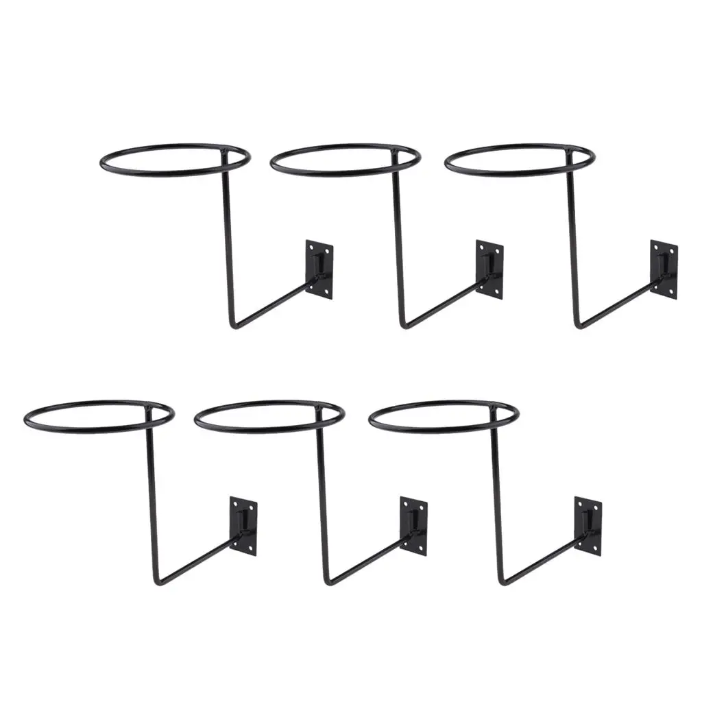 

6 Pcs Holder Storage Shelf Display Wall Mount hanger Heavy Duty Accessories