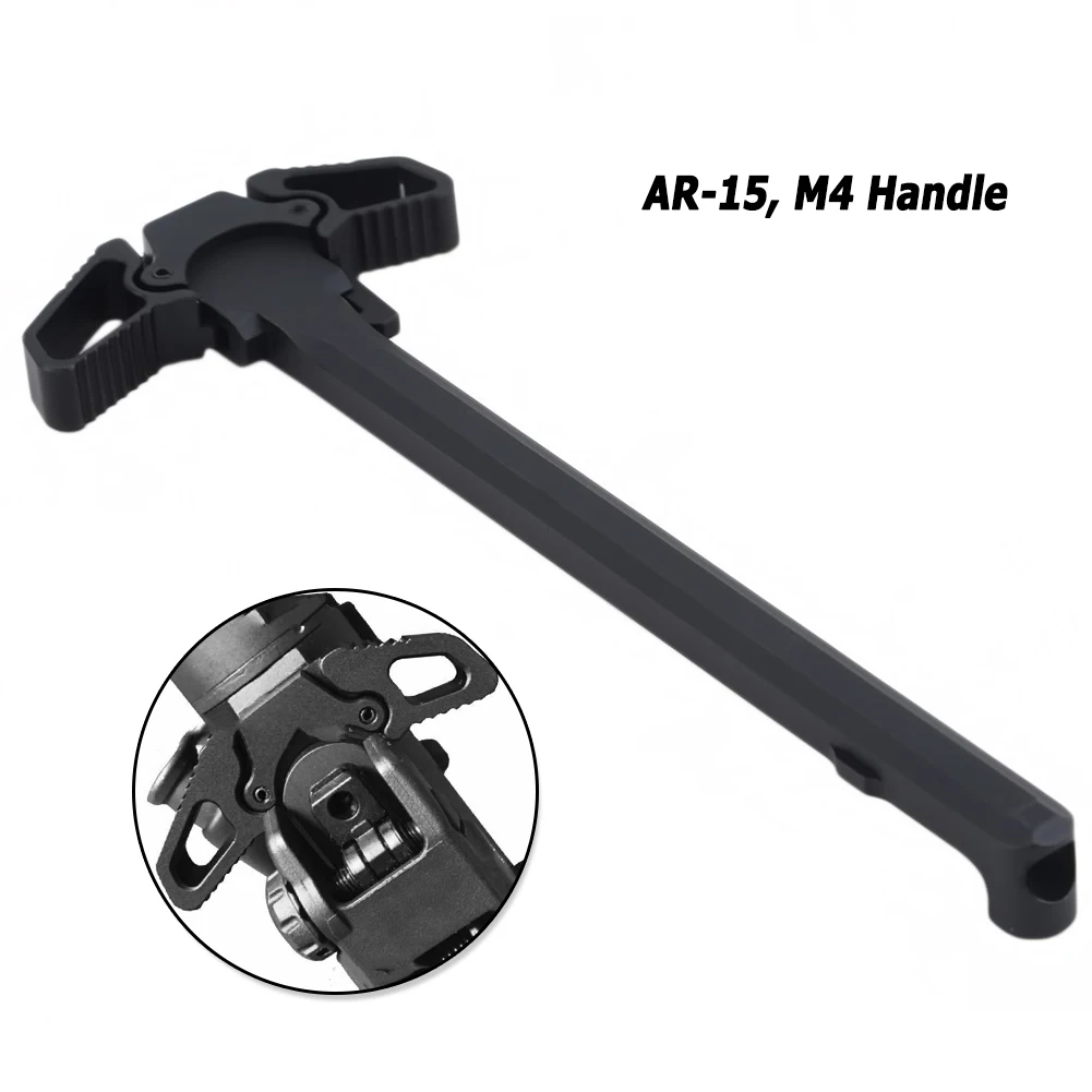 

1 шт. алюминиевая насадка-бабочка премиум-класса ручка для зарядки черная металлическая ручка для обеих рук длинный инструмент детали карма...