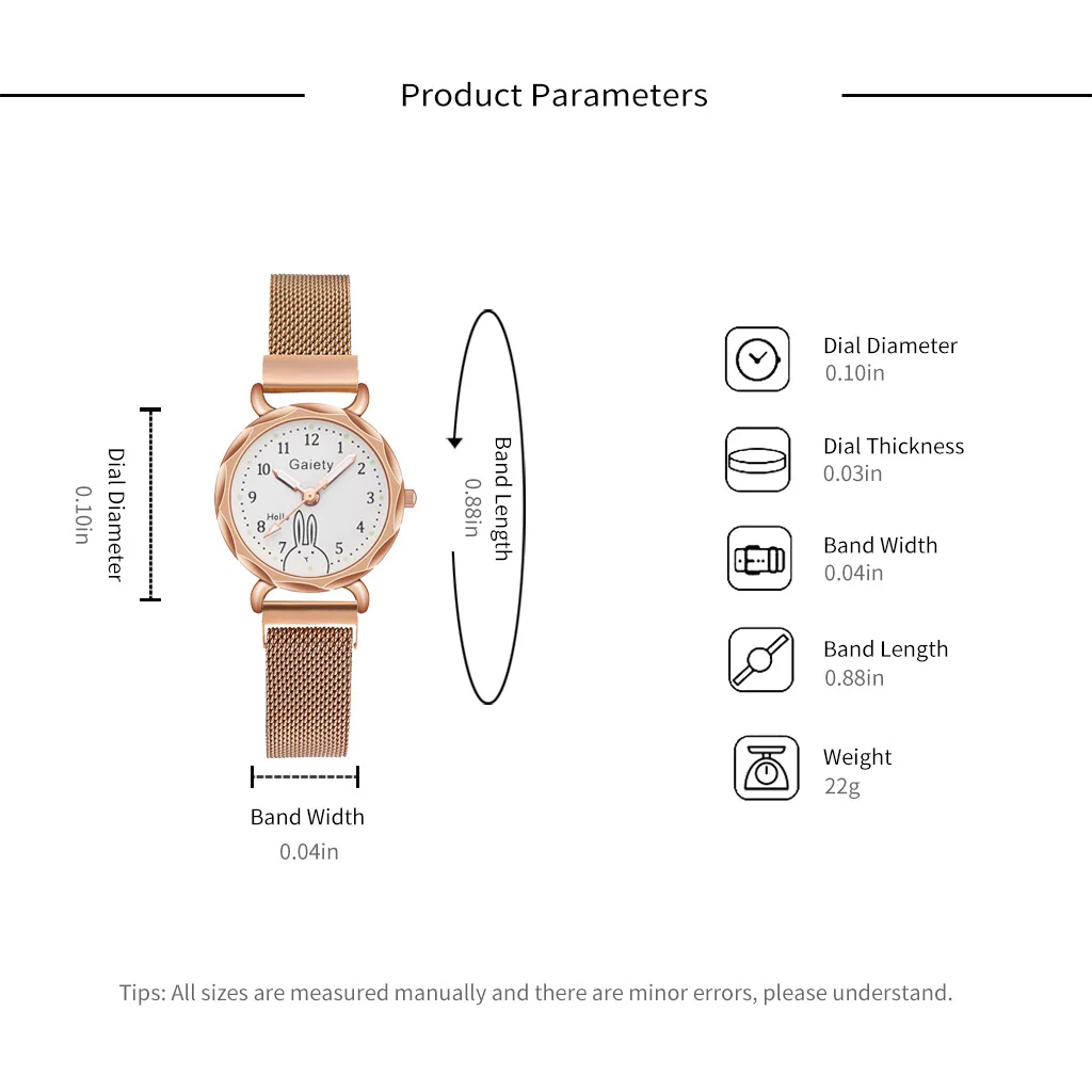Набор из 2 предметов брендовые повседневные часы Gaiety для женщин часы-браслет со