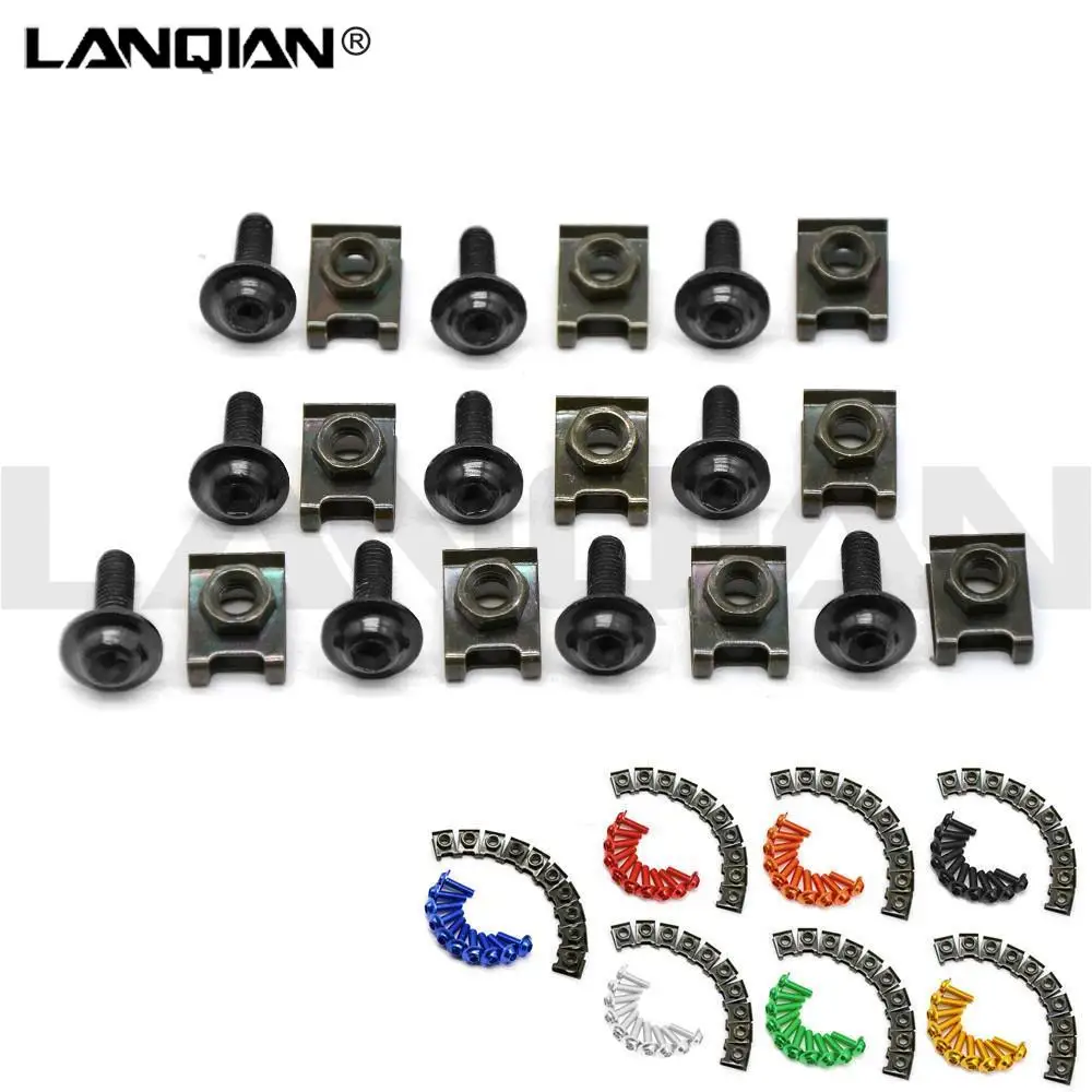 

6mm motorbike body work fairing bolts screws For ducati monster bmw r1200gs f650gs f800gs suzuki gsxr 750 gsxr 600 sv650