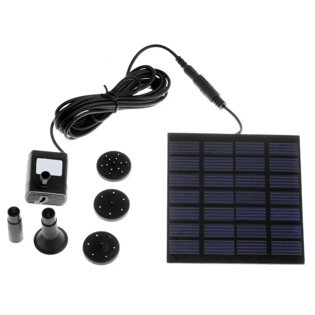 

2pcs Solar Panel Powered Water Fountain Pool Pond Garden Water Sprinkler Sprayer with Water Pump