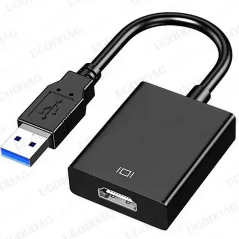 HD 1080P USB 3.0-HDMI-совместимый адаптер, бесплатный внешний кабель видеокарты, аудио-видео конвертер для ПК, ноутбука, монитора