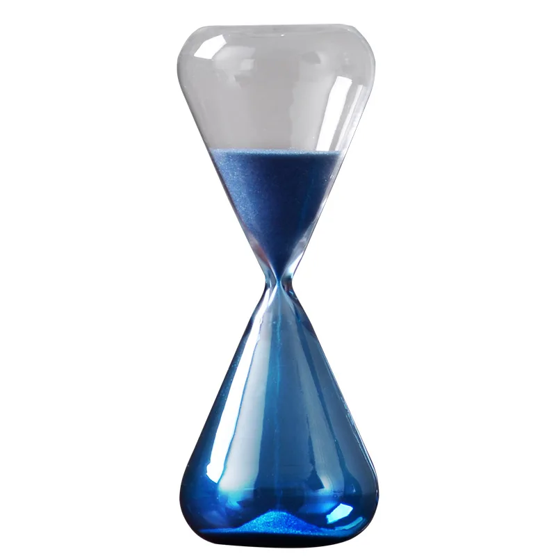 

Clocks Hourglasses Creative Hour Glass Sand Timer Blue Hourglass 10/30/60 Minutes Sand Glass Clock Luxury Home Decorations Gift