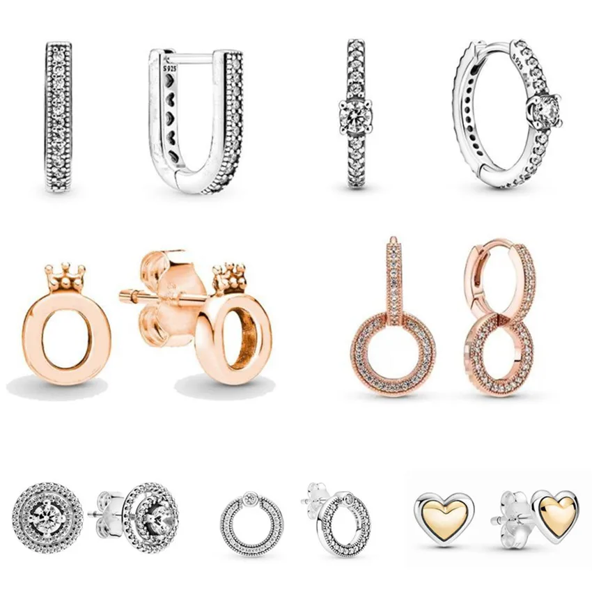 Серьги-гвоздики женские из серебра 925 пробы двухцветные с куполообразным золотым