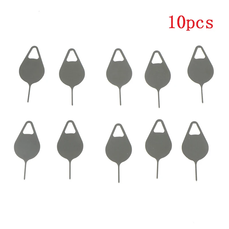 10PCS Sim Card Tray Removal Eject Pin Key Tool Stainless Steel Needle for Smart Phones Smartphone