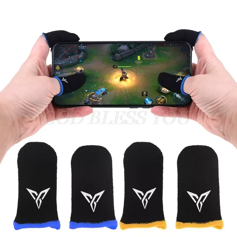 

1 Pair L1 R1 Breathable Mobile Game Controller Finger Sleeve Touch Trigger for PUBG Mobile Rules of Survival Gatillos