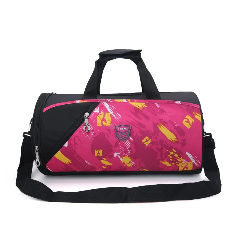 Fitness Sports Waterproof Bag Men's And Women's Single Shoulder Diagonal Cylinder Travel Large Tote Luggage Handbag Suitcase