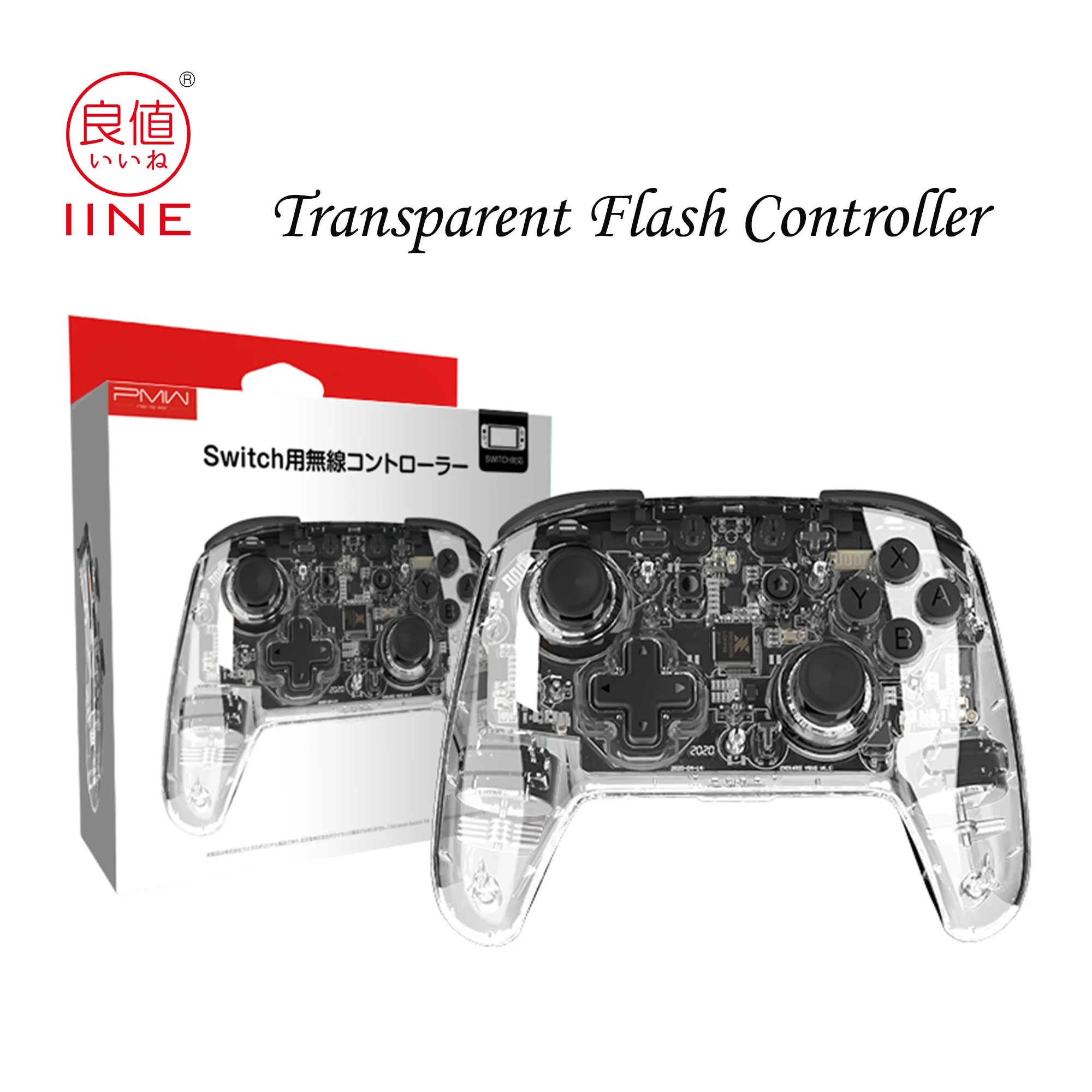 

Беспроводной прозрачный Профессиональный контроллер IINE Gen4 с Bluetooth, функция пробуждения, игровой джойстик, геймпад для Nintendo Switch/lite/OLED