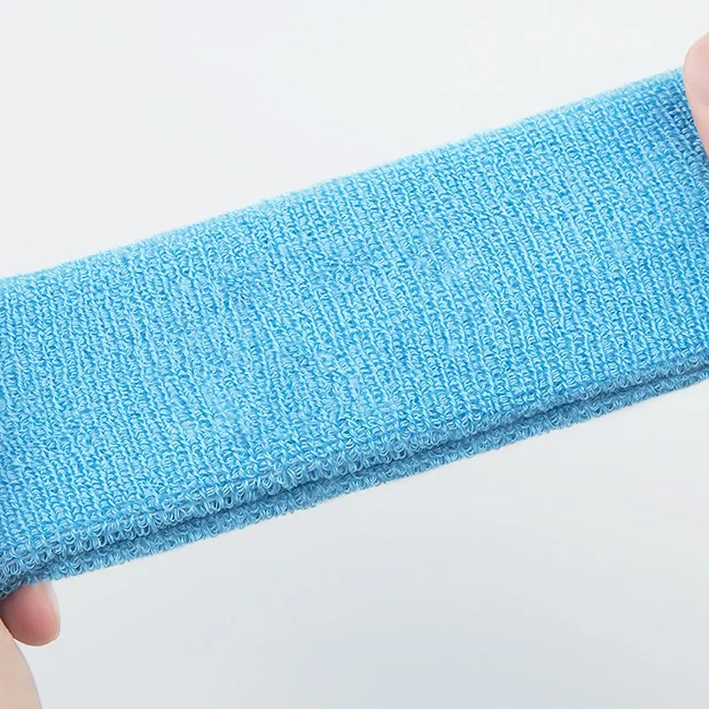 Однотонная спортивная повязка на голову головной убор для бега поглощающая Пот