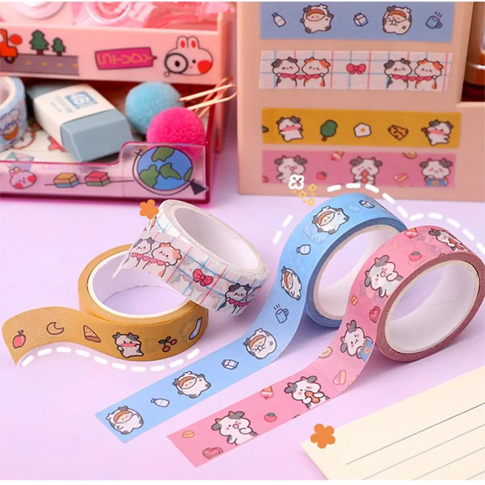 

5m Office School Supplies Diary Album Decoration Adhesive Tape Paper Tape Cartoon Scrapbooking DIY Label Stickers