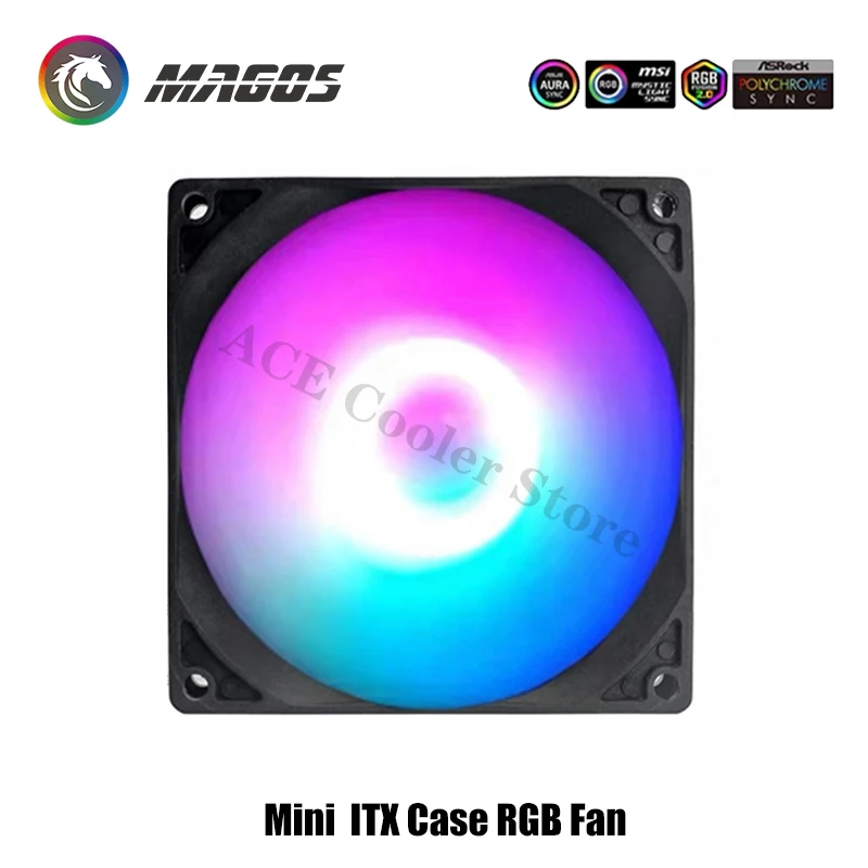 Корпус Mini ITX Вентилятор ARGB 8 см 9 Подходит для водяного/воздушного охлаждения