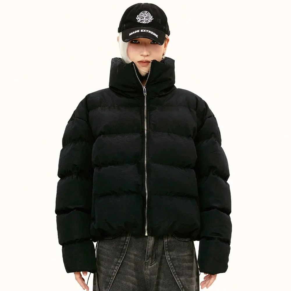 

Made Extreme Puffer Jacket Streetwear Stand Collar Warm Winter Men Parkas Hip Hop Oversized Men Parka Jacket Korean Warm Outwear