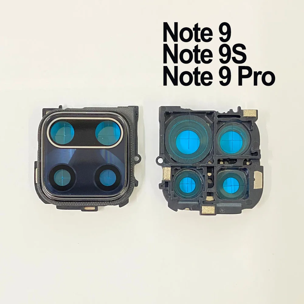 

10 шт. в партии, новинка, для Xiaomi Redmi Note 9 Pro, стеклянная рамка для объектива камеры, чехол для зеркального стекла с рамкой