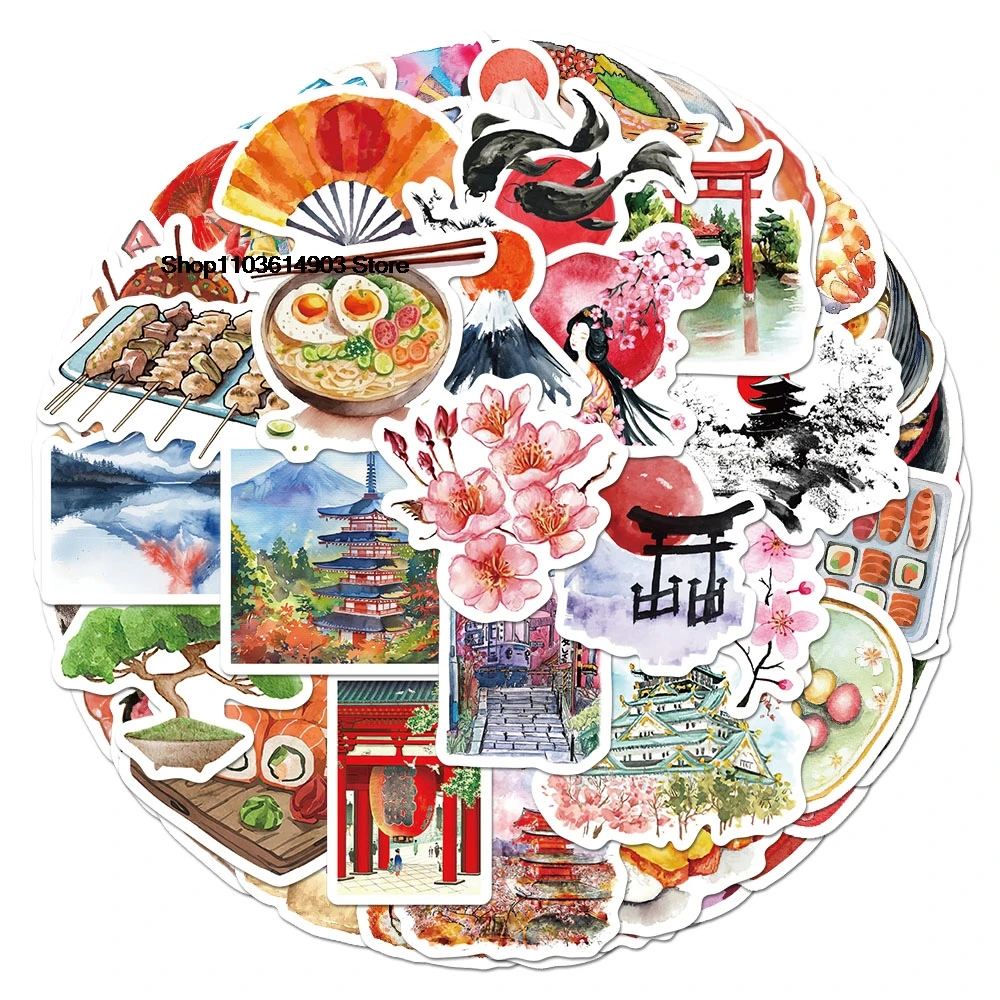 64 шт. Стикеры для ноутбука и скейтборда