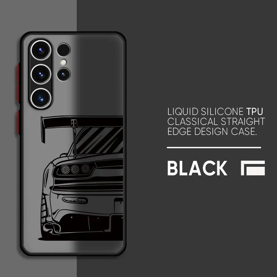 Фото чехол для телефона Samsung Galaxy S22 S24 ultra fe S10 20 S21 S23plus S25 Los yan матовый матовый фондс Роскошный спортивный автомобиль Gets Cool №4