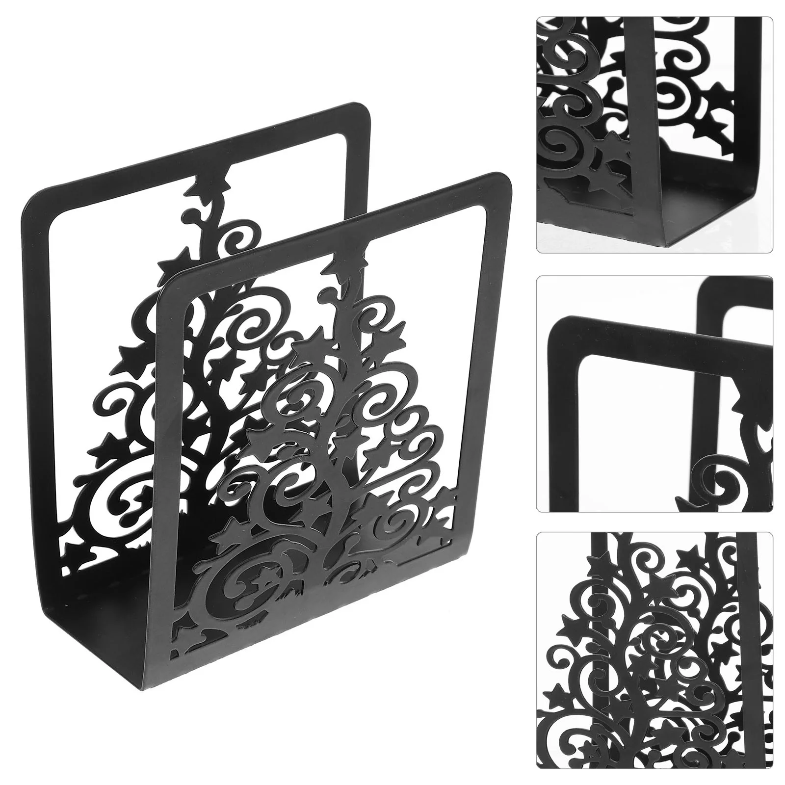 

Metal Christmas Dining Table Decor Cocktail Napkin Holder Iron Holders For Paper Napkins