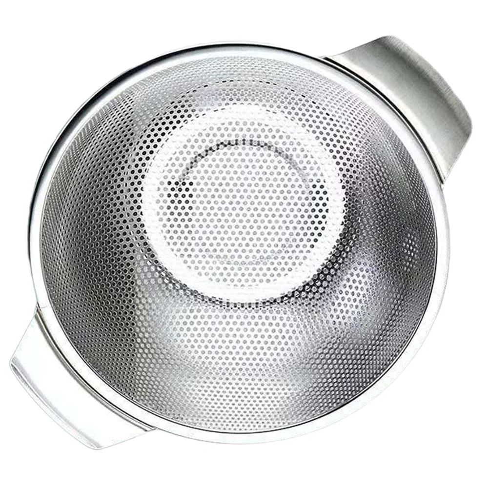 

Basket Vegetable Washing Kitchen Fruit Mesh Fine Steel Bowl Stainless Basin Strainer Wash Drain Sieve Colander Draining Filter